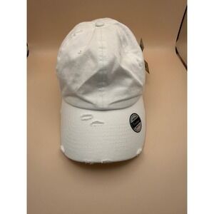 KBETHOS Vintage Distressed Baseball Cap White Cotton Dad Hat KBE-Vintage NWT